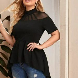 Asymmetrical Peplum top